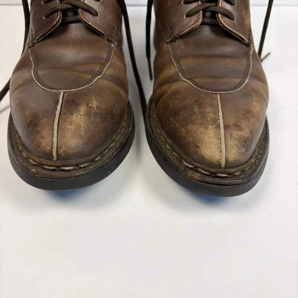 Heschung Ginkgo Brown Leather Split Toe Dress Boots Men's US 7 / UK 5.5 / EU 40 - Picture 4 of 16